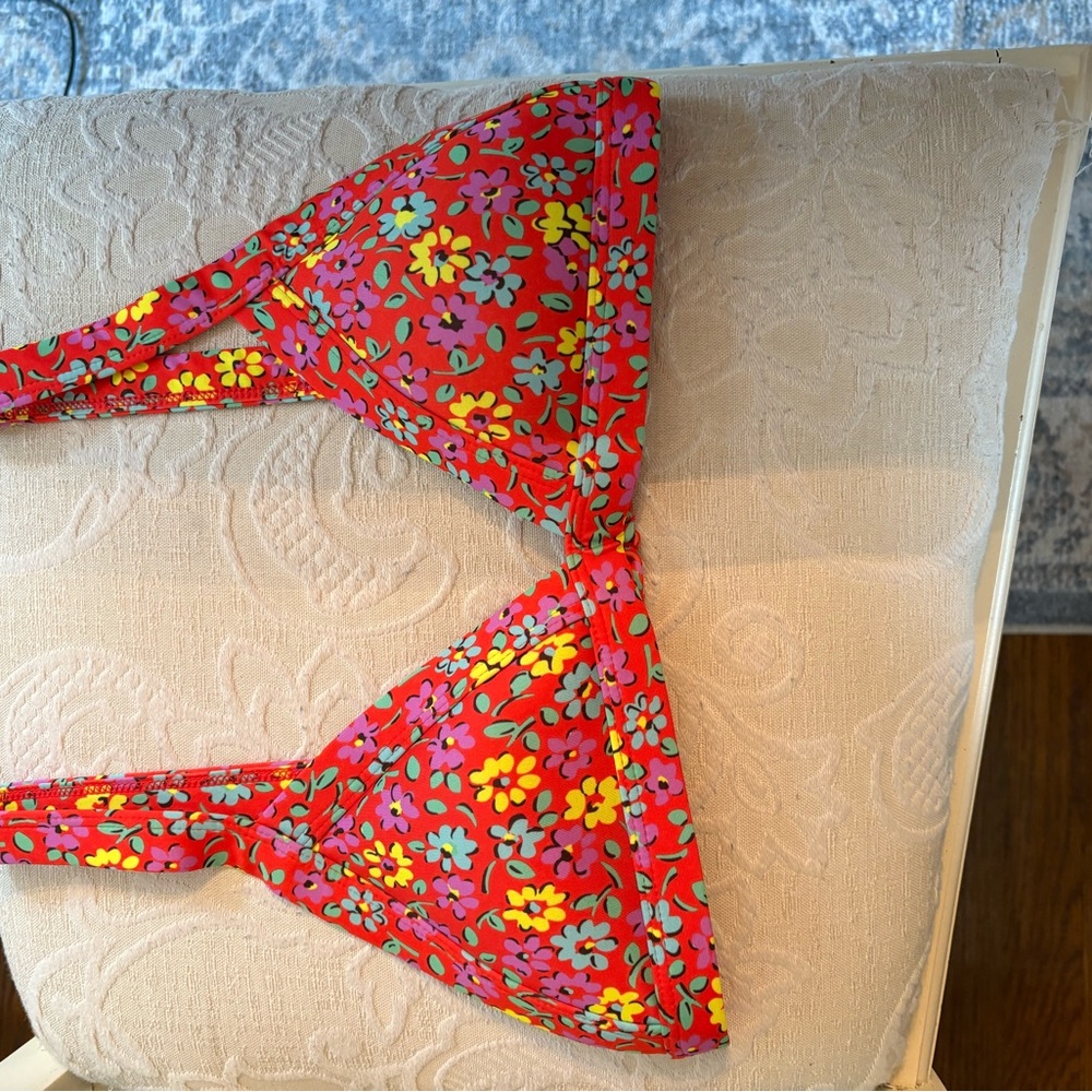 Floral Red Bikini